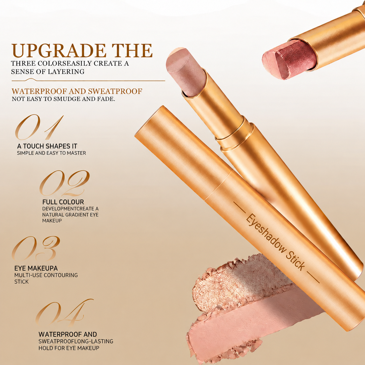 🎄 CHRISTMAS SPECIAL — 50% OFF! 🎁Effortless 3 Color Eyeshadow Stick