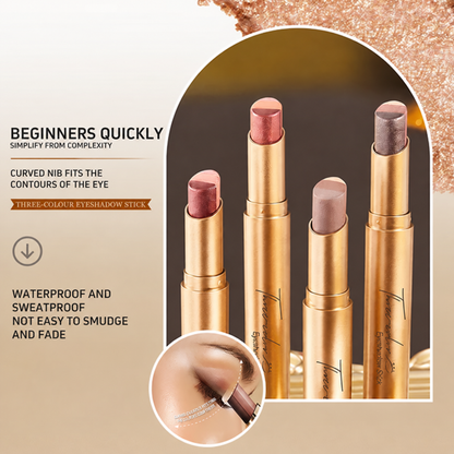🎄 CHRISTMAS SPECIAL — 50% OFF! 🎁Effortless 3 Color Eyeshadow Stick