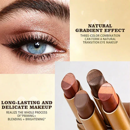 🎄 CHRISTMAS SPECIAL — 50% OFF! 🎁Effortless 3 Color Eyeshadow Stick